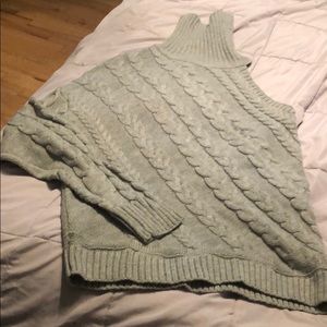 Beautiful one shoulder turtleneck sweater